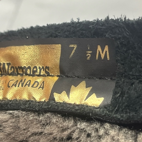 TOE WARMERS CANADA BLACK Leather FUR LINED Zip up Winter BOOTS T08665 WOMEN 7.5M - Picture 4 of 16